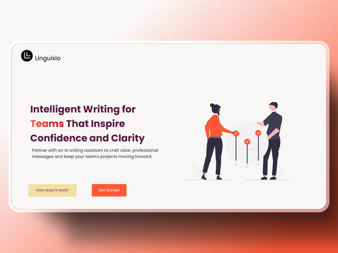 Linguixio Landing Page